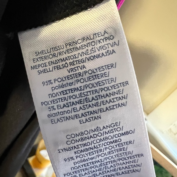 CHAPS Hot Pink and Black Colorblock Dress, Size Medium - Picture 7 of 7